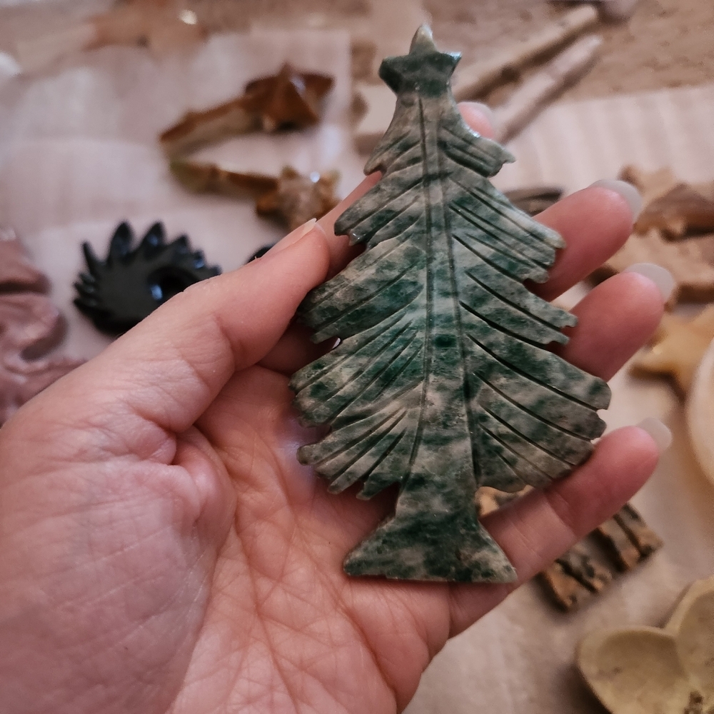 Tree Agate Winter Tree With Star